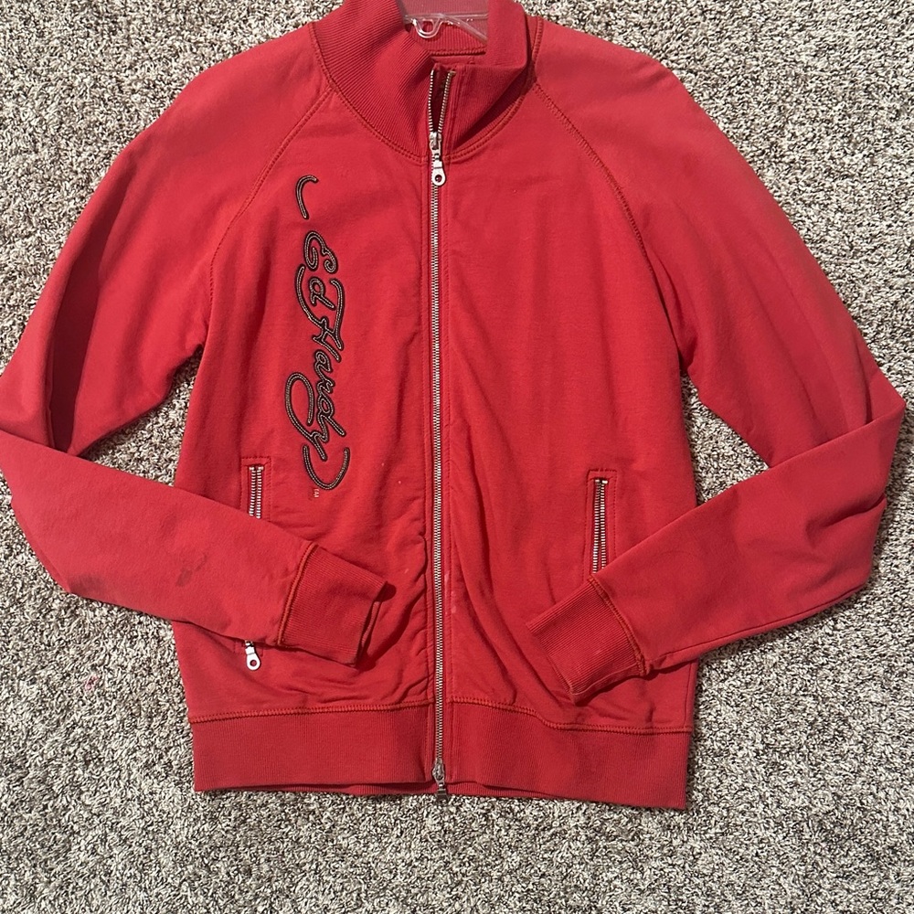 Ed Hardy Bold Red Lightweight Jacket